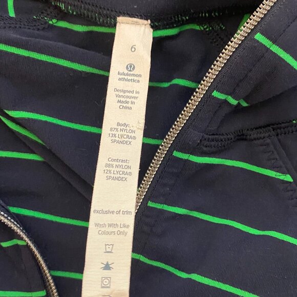 (2) Lulu Lemon Asana jacket and tweed top size 6 women's excellent condition - Picture 6 of 12